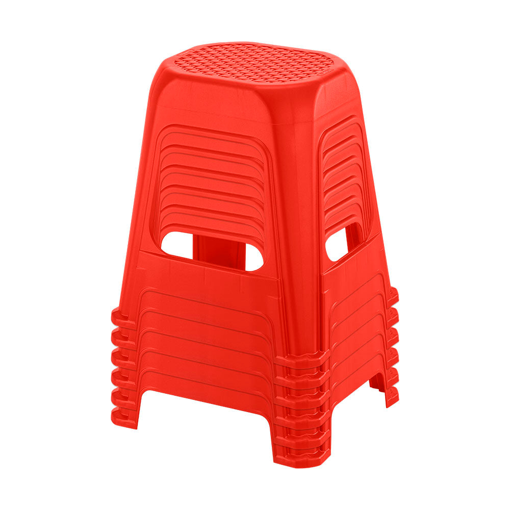 Butaco de plástico Grande Rojo