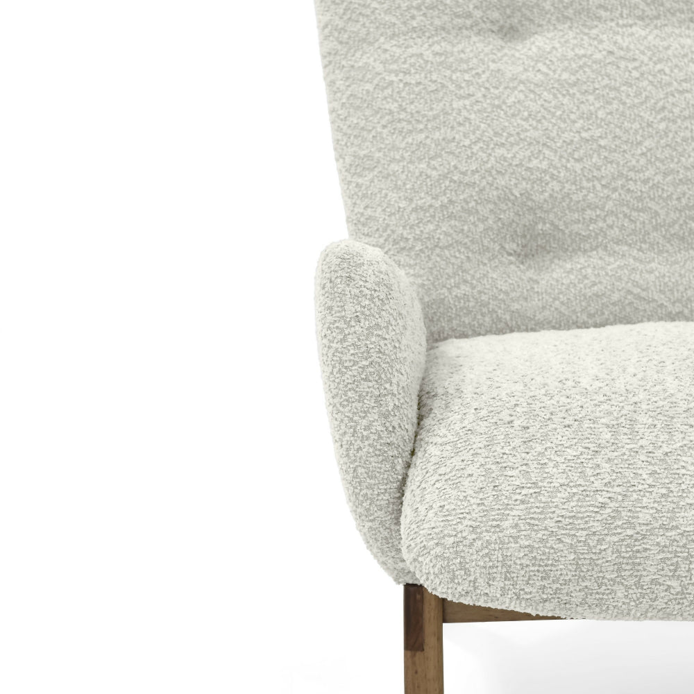 Poltrona Veneto 73x85x89 Tela Acolchada Beige