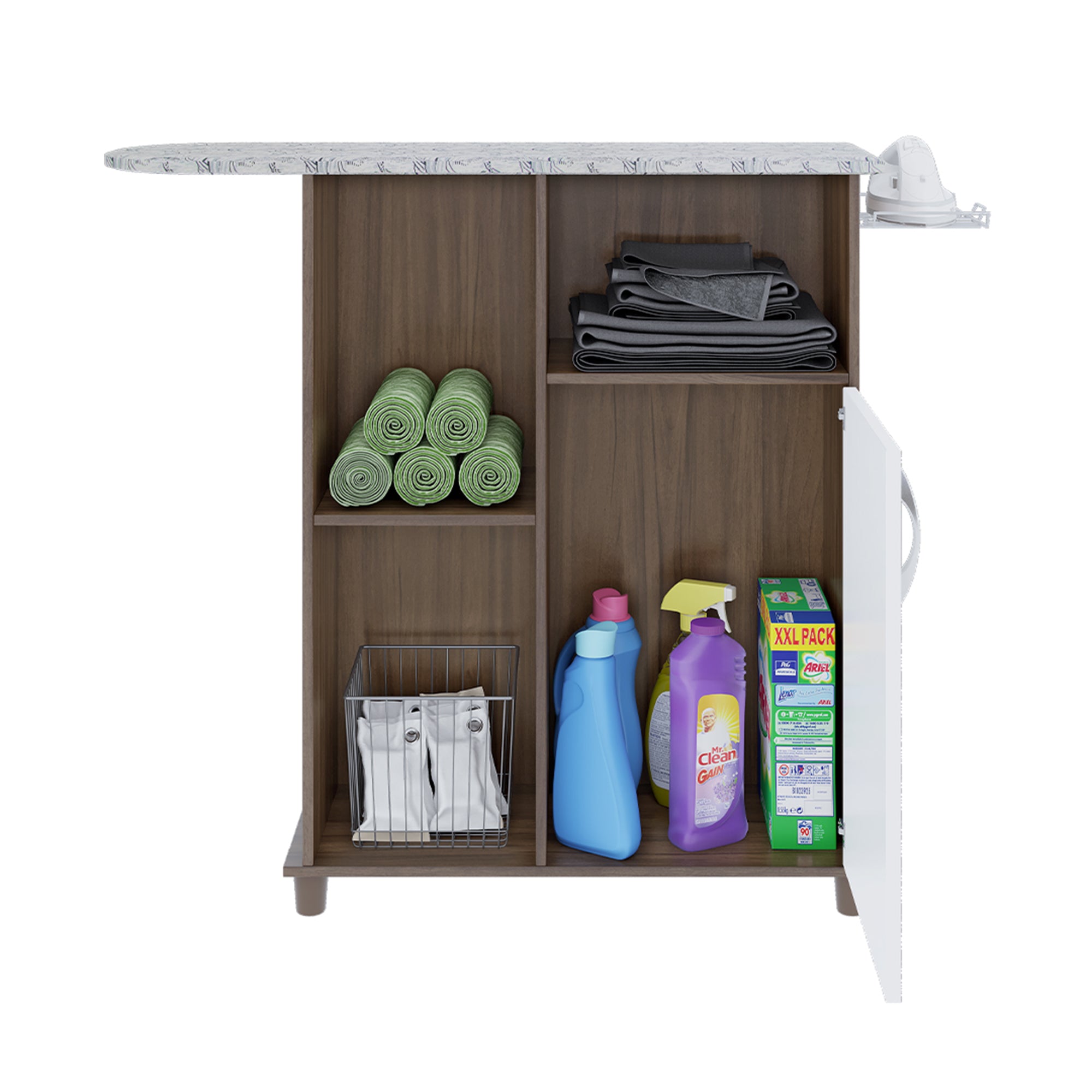 Mesa Planchar Florence Roble Y Blanco