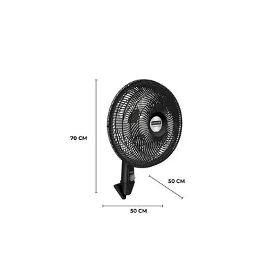 Ventilador Turbo Power Pared Negro 18"