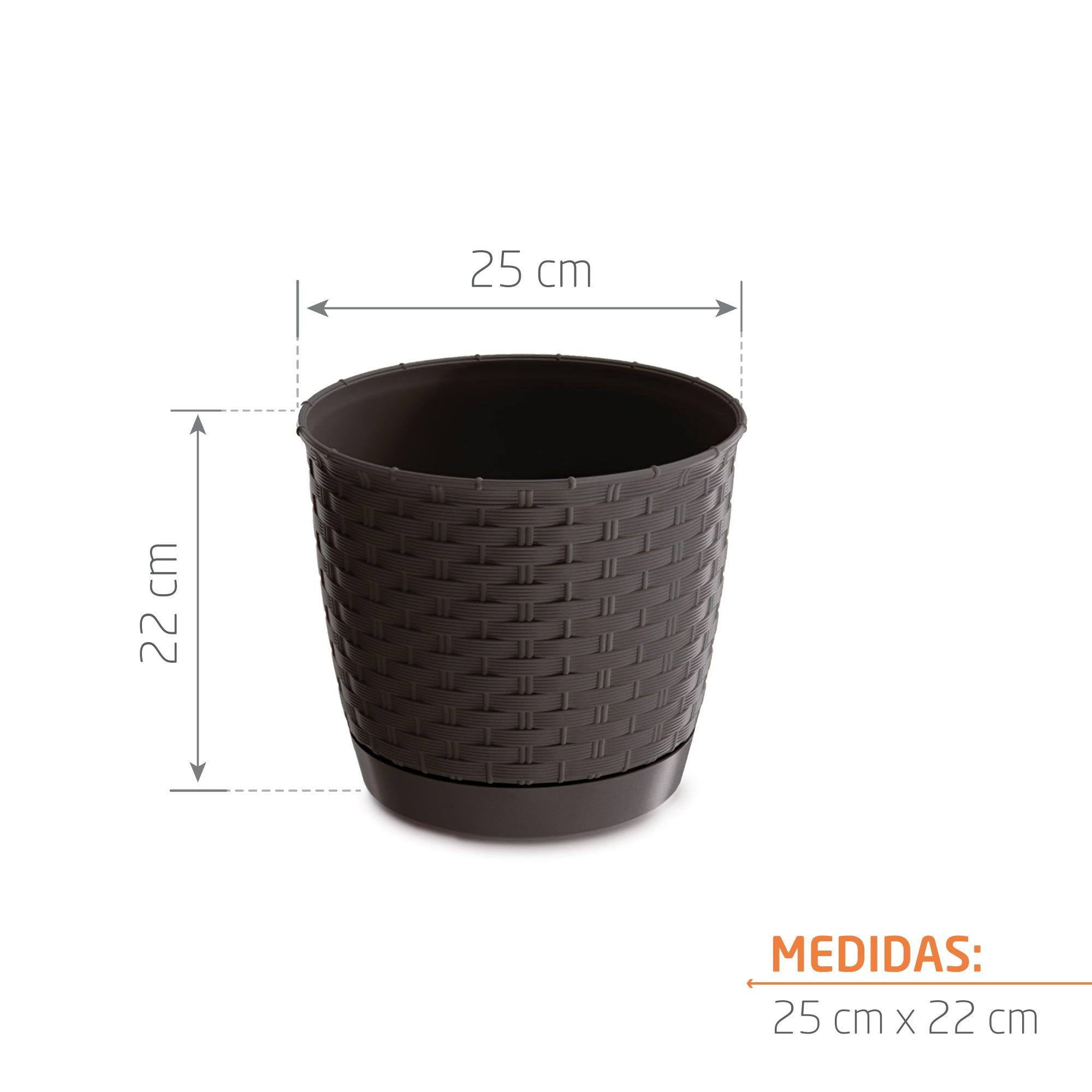 Matera Ratolla Round 25 cm Café