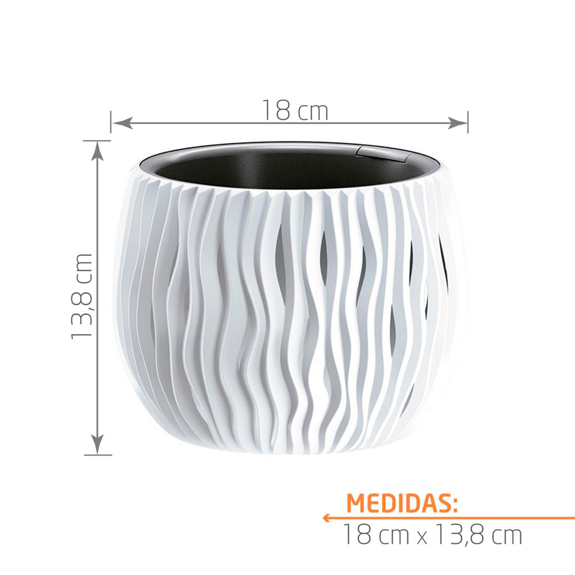 Matera Sandy Bowl 18 cm Blanco