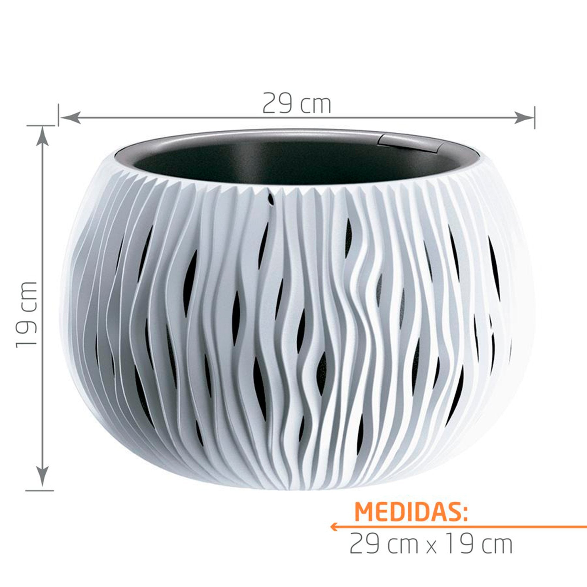 Matera Sandy Bowl 29 cm Blanco