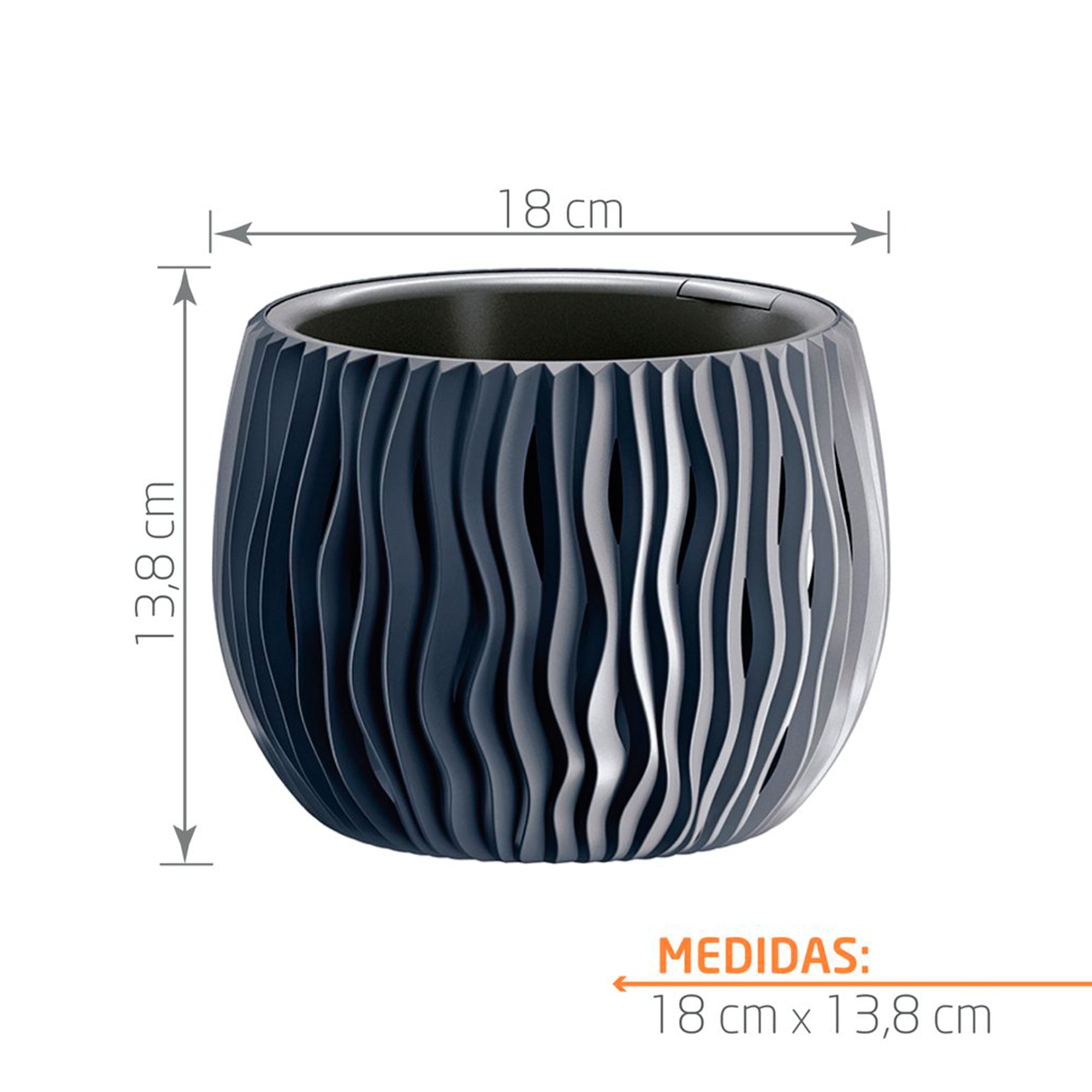 Matera Sandy Bowl 18 cm Antracita