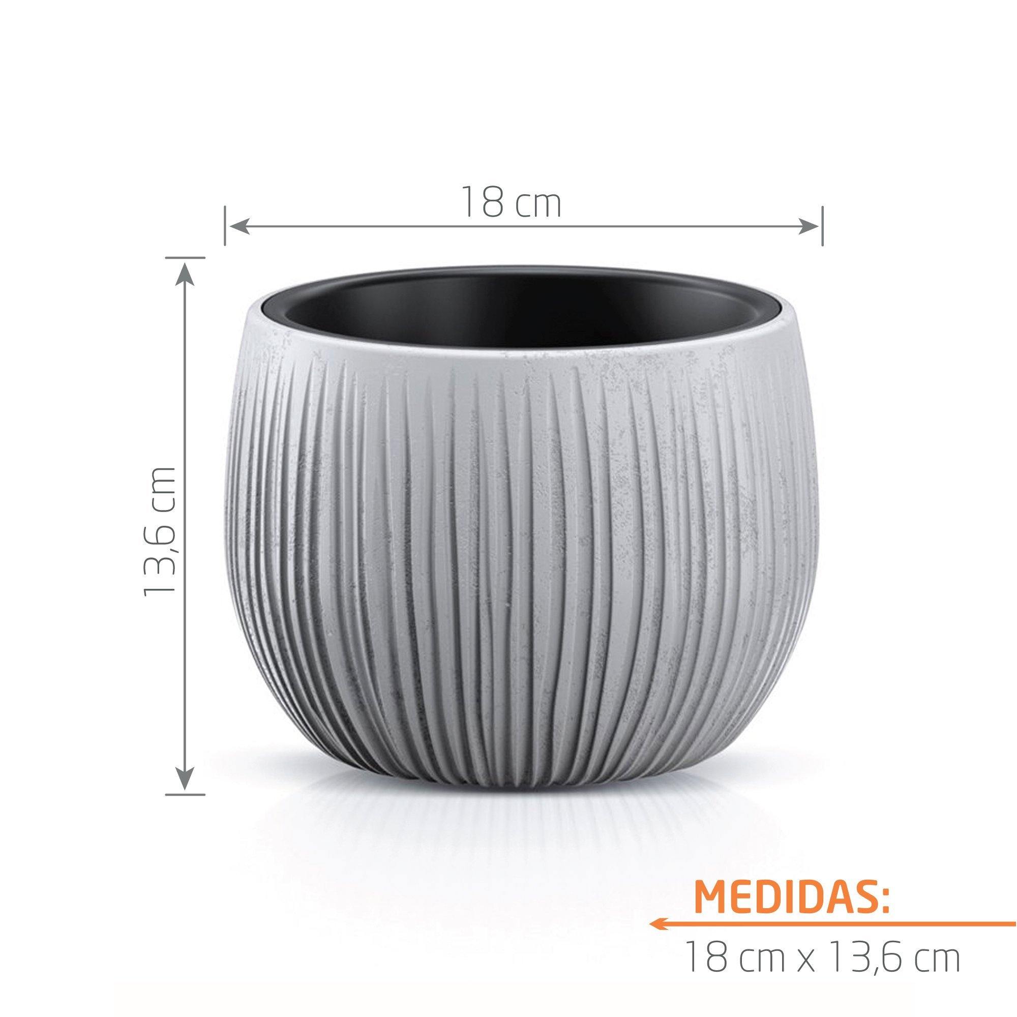 Matera Beton Bowl 18 cm Gris Concreto