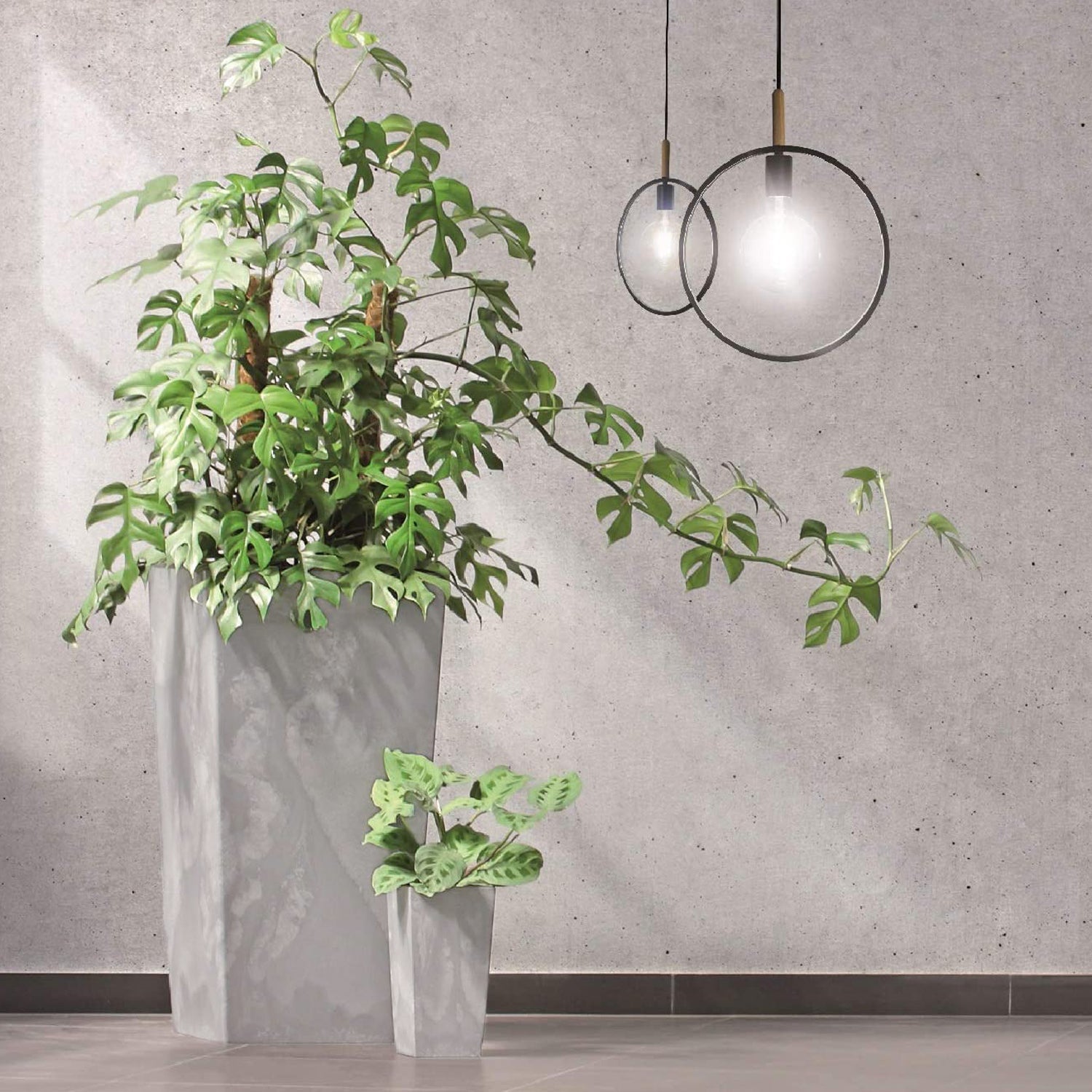 Matera Urbi Beton 61 cm Gris Concreto
