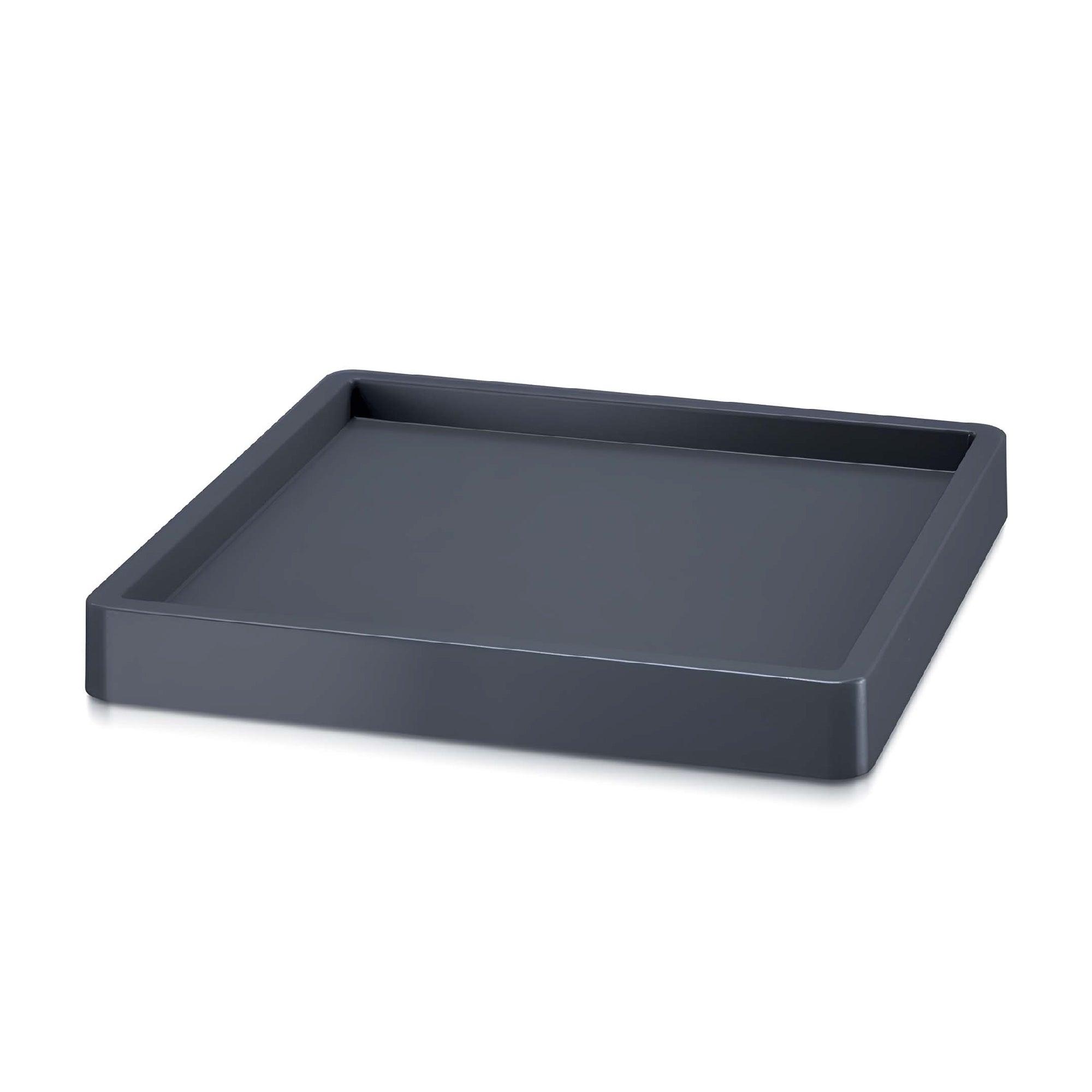 Base Cuadrada Con Borde 37 cm Antracita