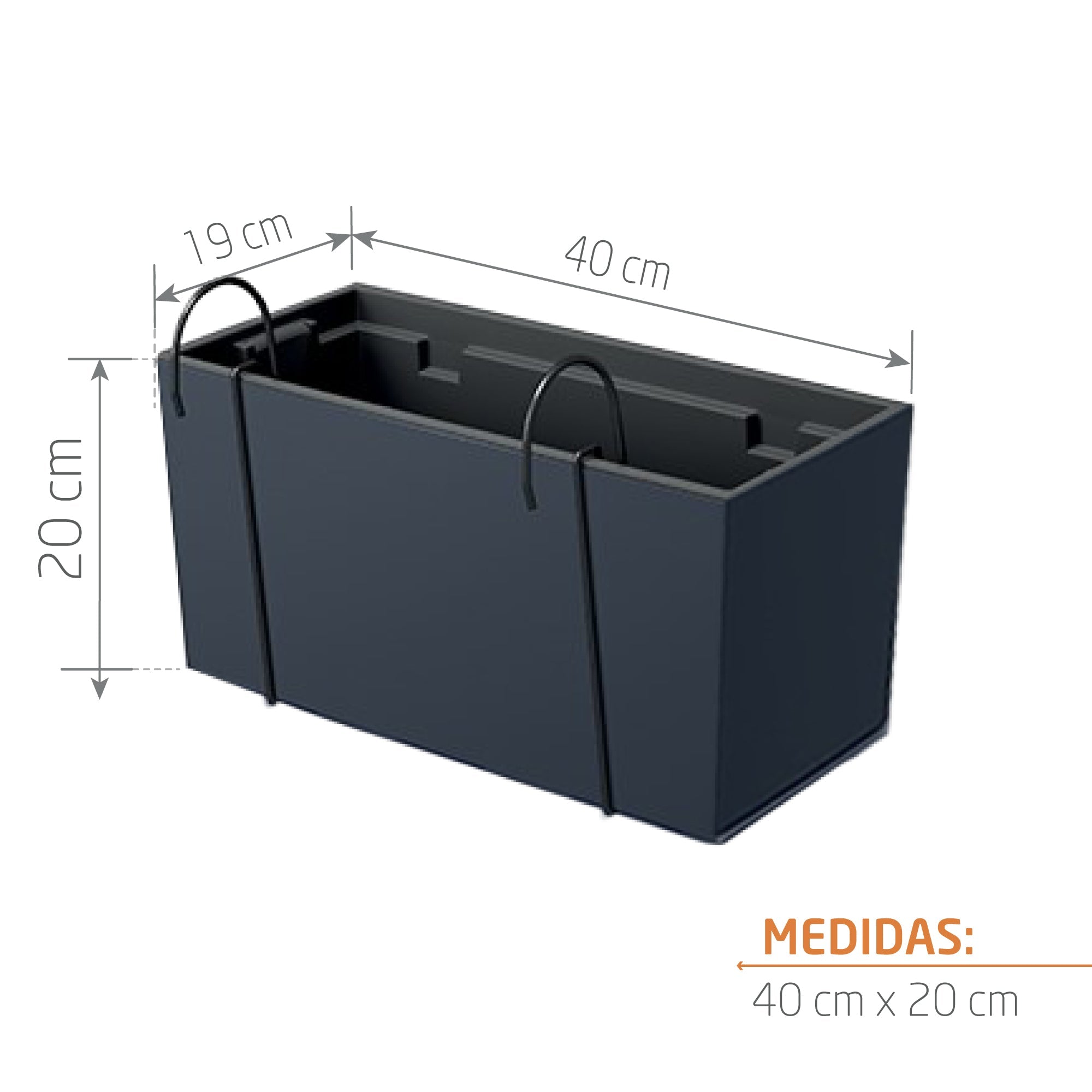 Matera Urbi Case W 40 cm Antracita