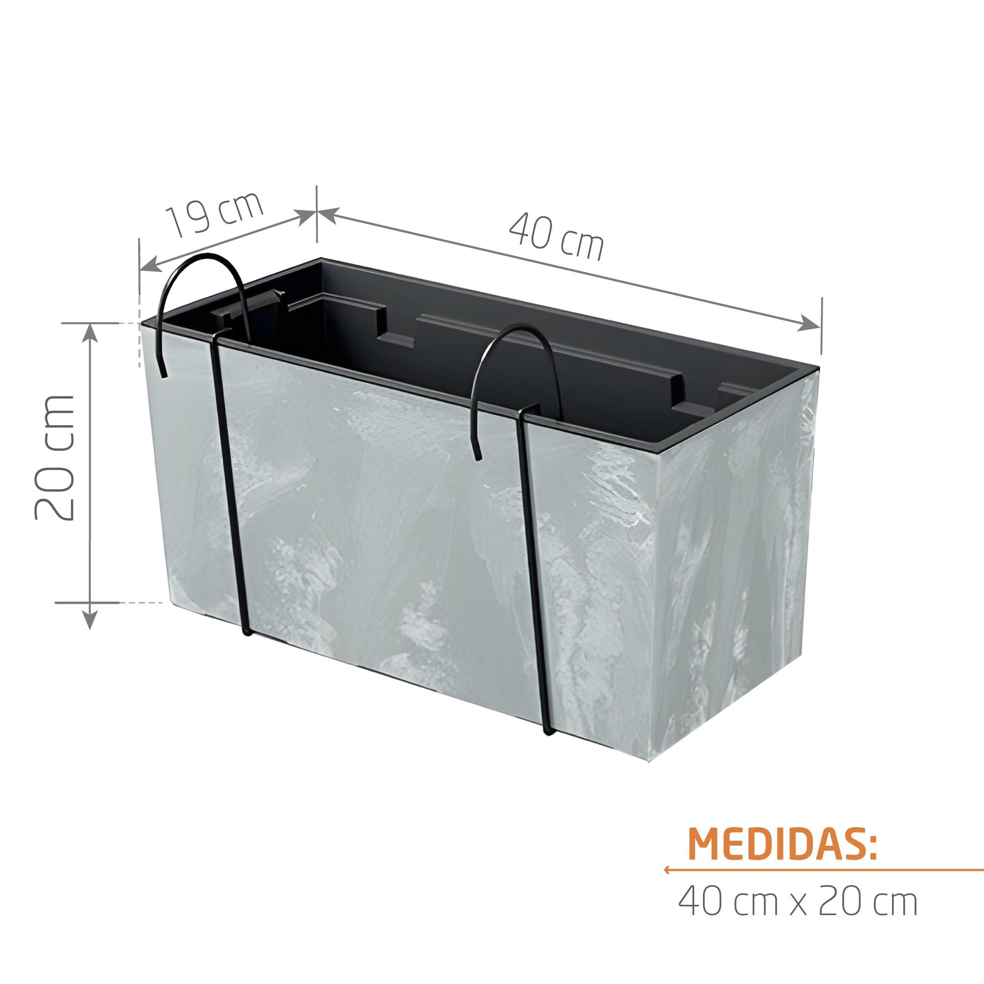 Matera Urbi Case W Beton 40 cm Gris Concreto