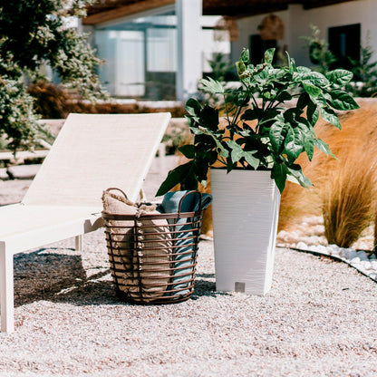 Matera Furu Square 55 cm Blanco