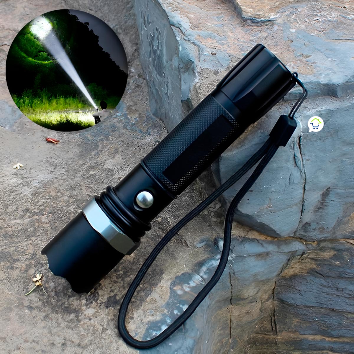 Linterna Led Táctica Luz Largo Alcance 180 Lumens RF 8705