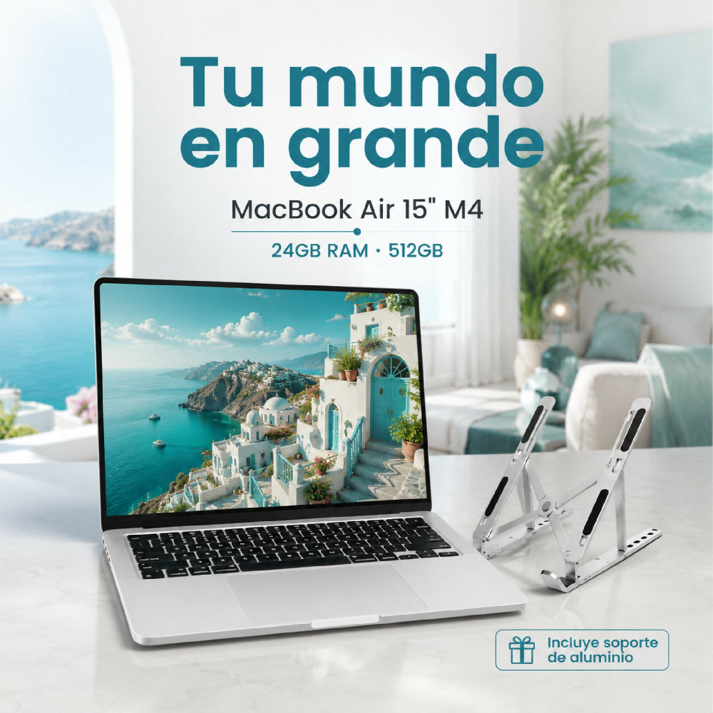 Macbook Air 15 Pulgadas Chip M4 24gb Ram 512gb Almacenamiento Laptop Apple De Alta Eficiencia + Obsequio