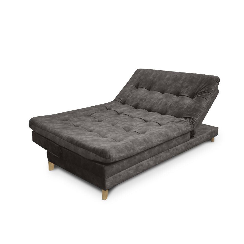Sofa cama 5 posiciones Agassi Tela Café - Incluye Cojines