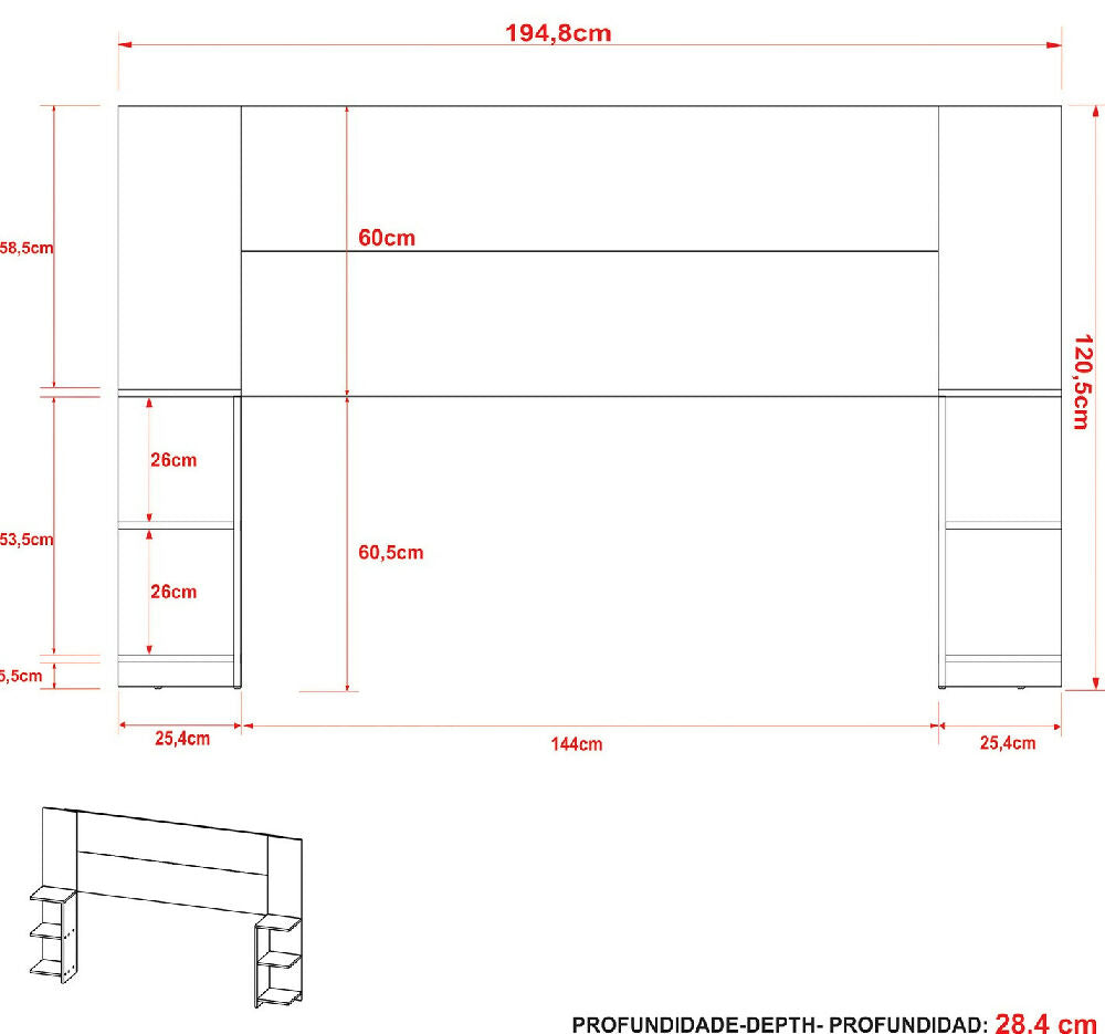 Cabecero Ajustable de 112 a 144 cm Phoenix - Almendra