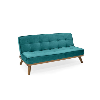 Sofa Cama Lucerna 3P Tela Turquesa