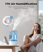 Pelonis Humidificadores de niebla cálida y fría para dormitorio, habitación...