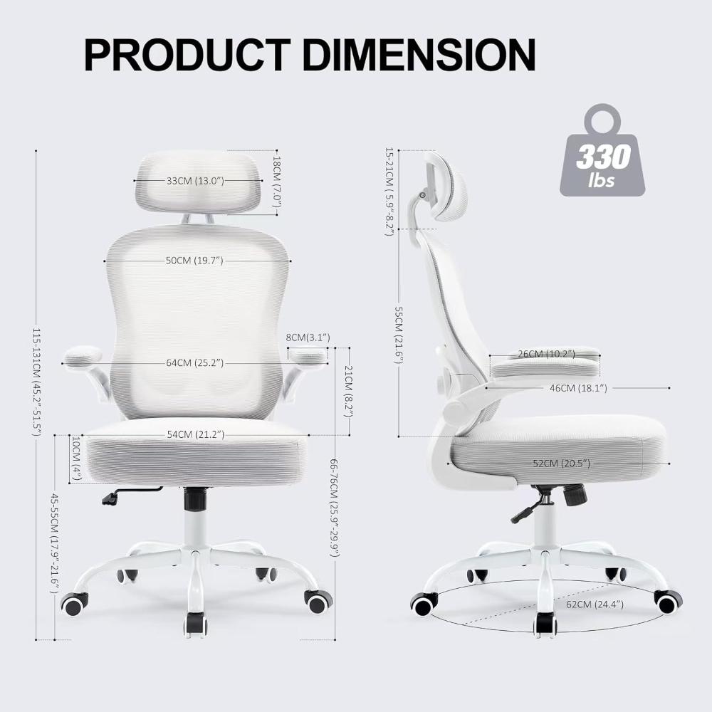 Silla de oficina Ergonómica, TUKAN Gris