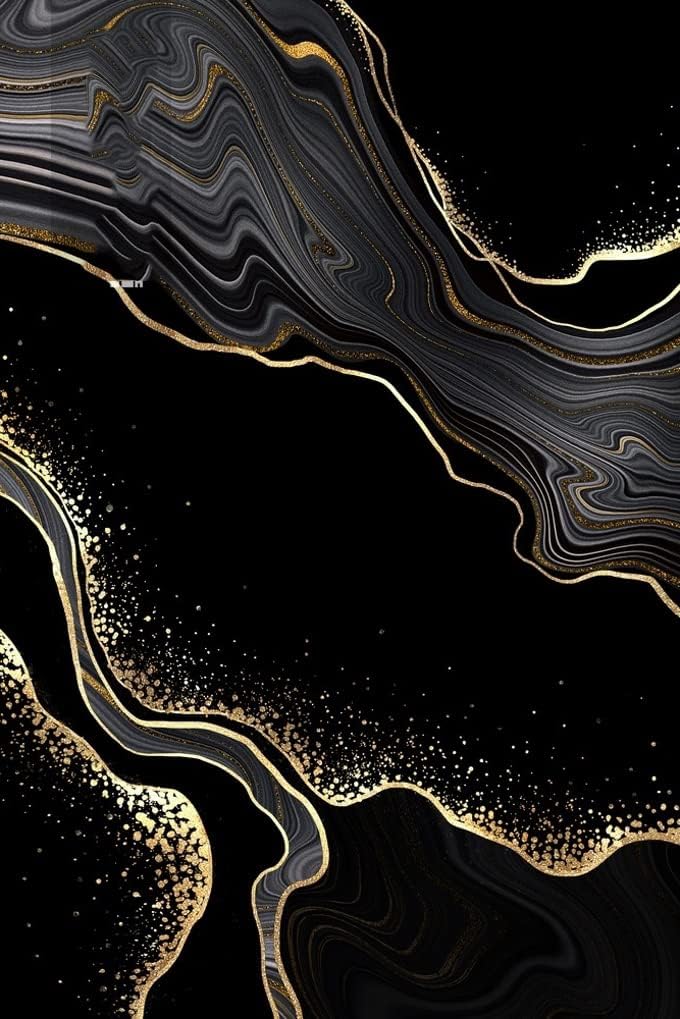 Cekaso Alfombra abstracta moderna de color oro negro de 8 x 10 pulgadas,...