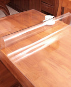 Protector transparente y rectangular de 1.5 mm de grosor para mesa de comedor,...
