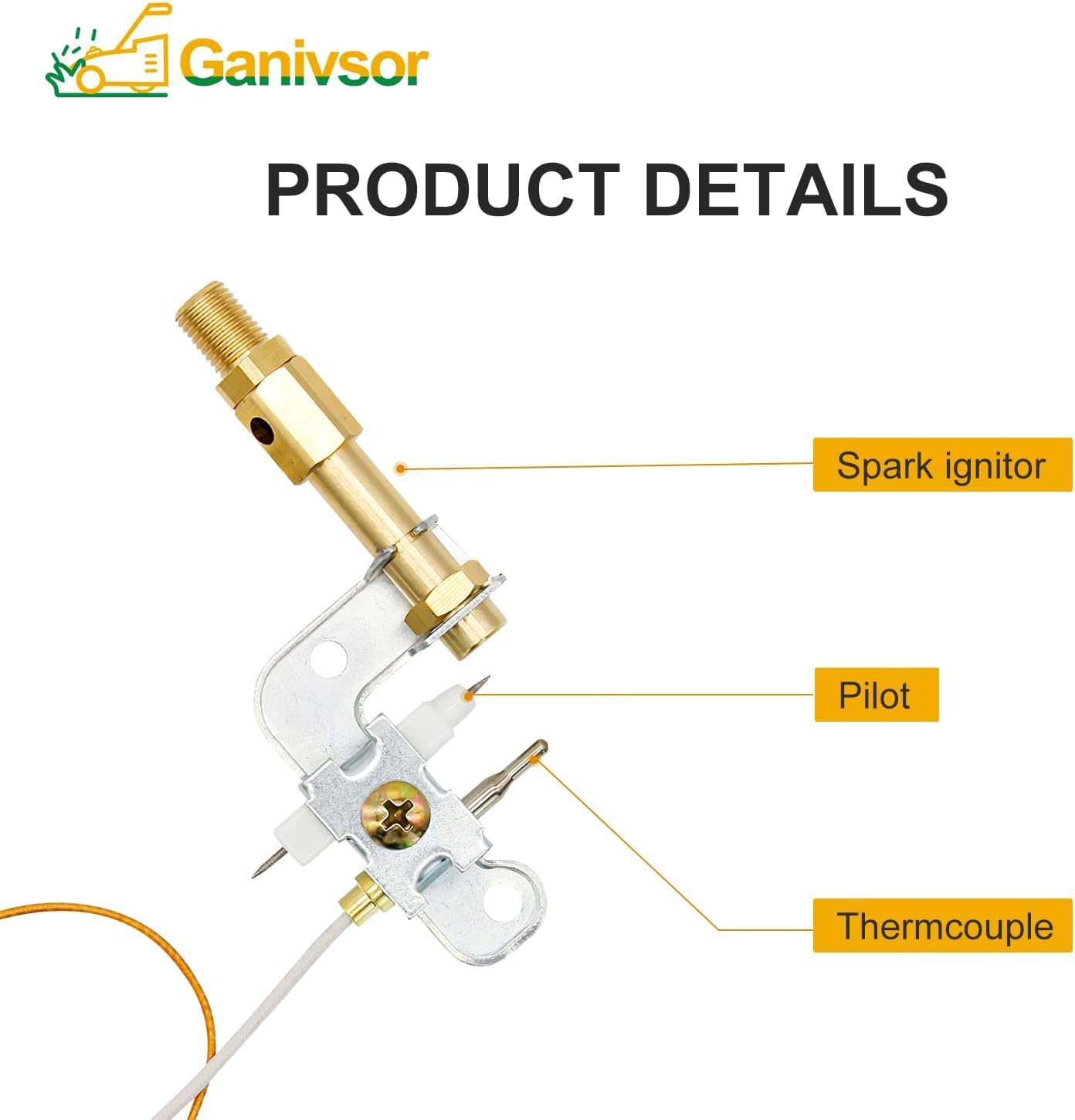 Ganivsor F278527 Pilot Assembly Portable ODS para Mr.Heater Big Buddy MH18B...