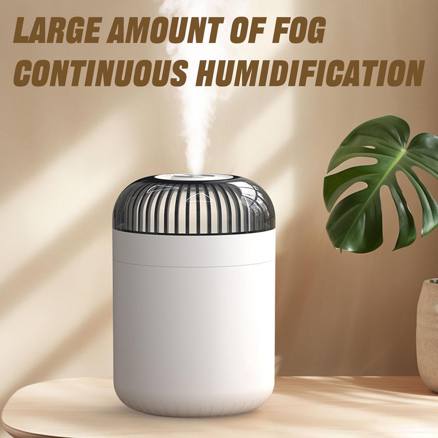 Dreamzy Humidificadores para dormitorio, humidificador de luz nocturna portátil