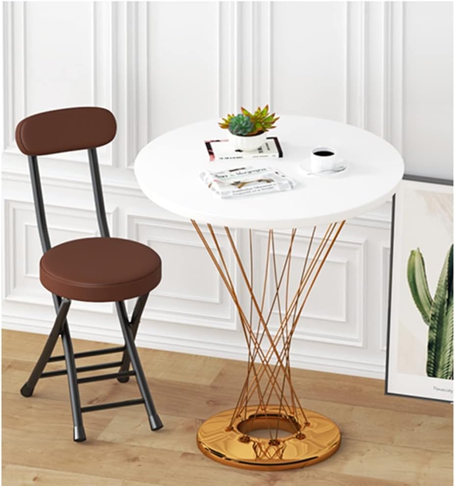 Taburete de bar plegable con respaldo, silla plegable, taburete de cocina con...