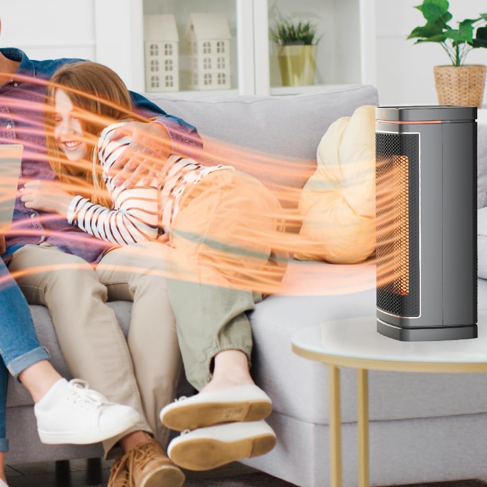 Ontel Handy Heater - Calentador de espacio de torre con núcleo de cobre (1500...