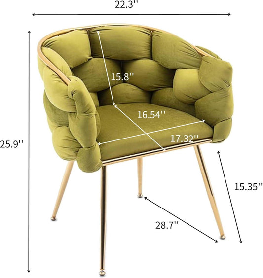 Silla moderna de terciopelo, silla de comedor individual, sillas de descanso