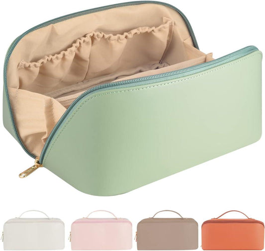 Bolsa de viaje cosmética de gran capacidad para mujeres, bolsa de maquillaje de