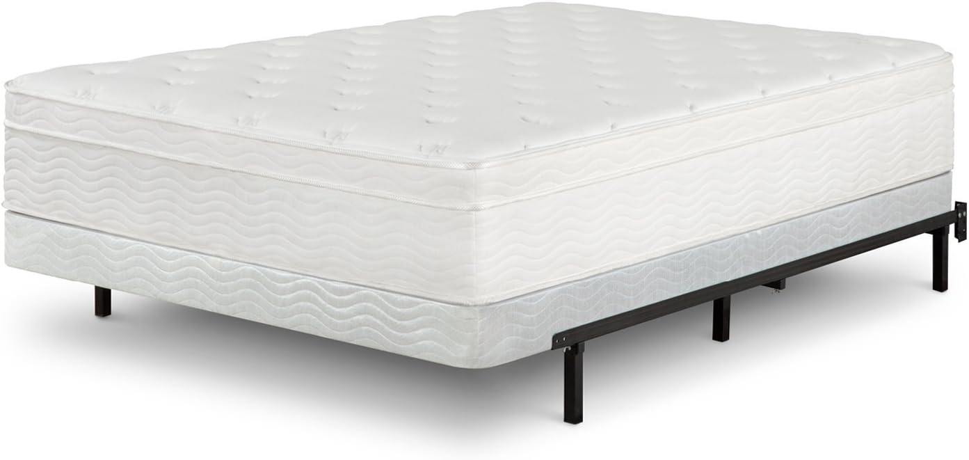 Zinus, Smart Box Spring, Estructura de Baja Altura de 5 pulgadas, Acero, Blanco