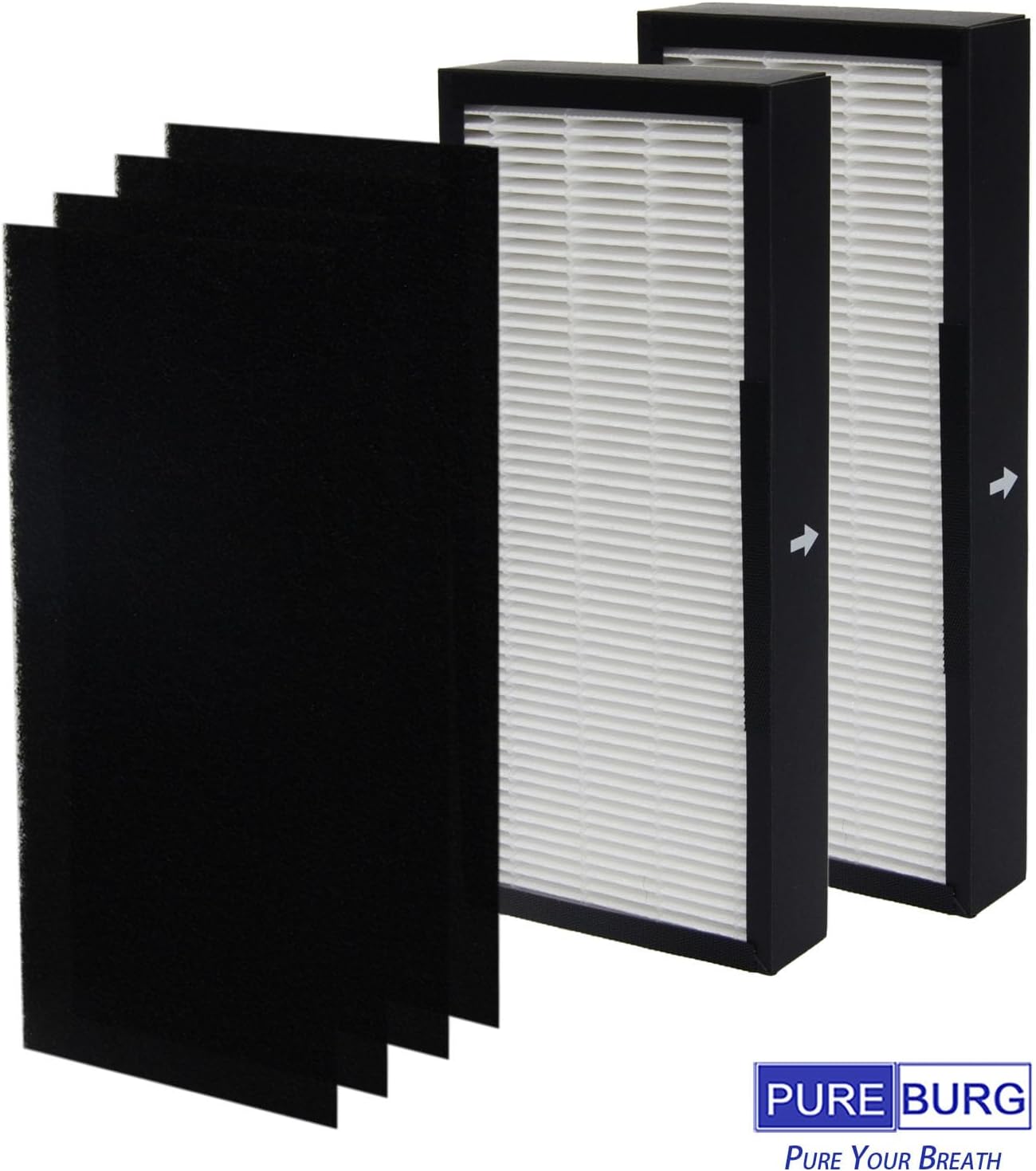 PUREBURG Filtro de repuesto compatible con purificadores de aire Alen T100...