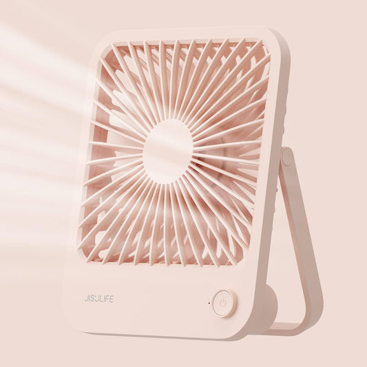 JISULIFE - Ventilador de escritorio personal portátil, plegable hasta los 180...