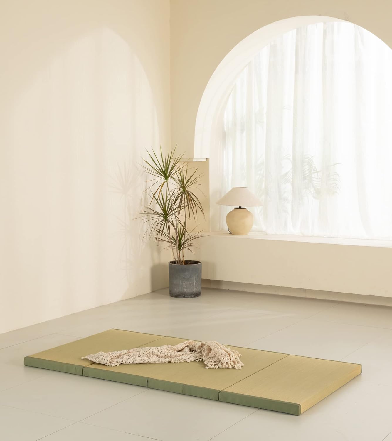 Tapete grueso de tatami individual XL, cama de tatami japonés con bolsa de
