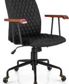 Giantex Silla de escritorio para oficina en casa, color negro, silla giratoria...