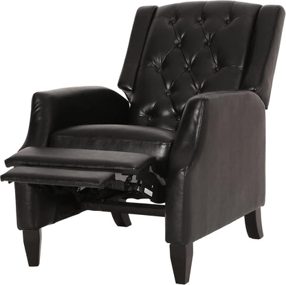 Christopher Knight Home Sadlier Recliner, negro medianoche + marrón oscuro