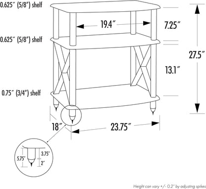 Pangea Audio Vulcan TT - Soporte para tocadiscos y cajón de almacenamiento duo,...