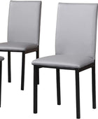 Roundhill Furniture Juego de comedor de metal Citico de 5 piezas con tapa de