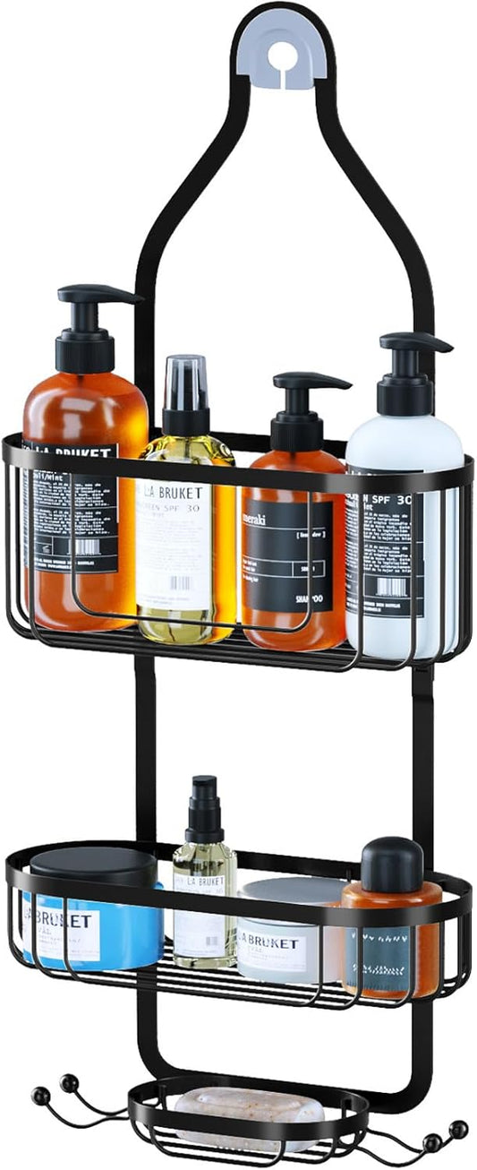 Kadolina Organizador de ducha colgante para baño, cesta de almacenamiento para...