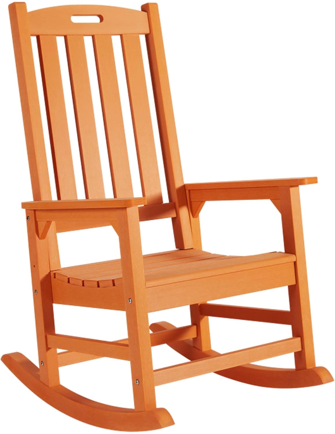 Psilvam Mecedora de gran tamaño para exteriores, con asiento de 21 pulgadas de...