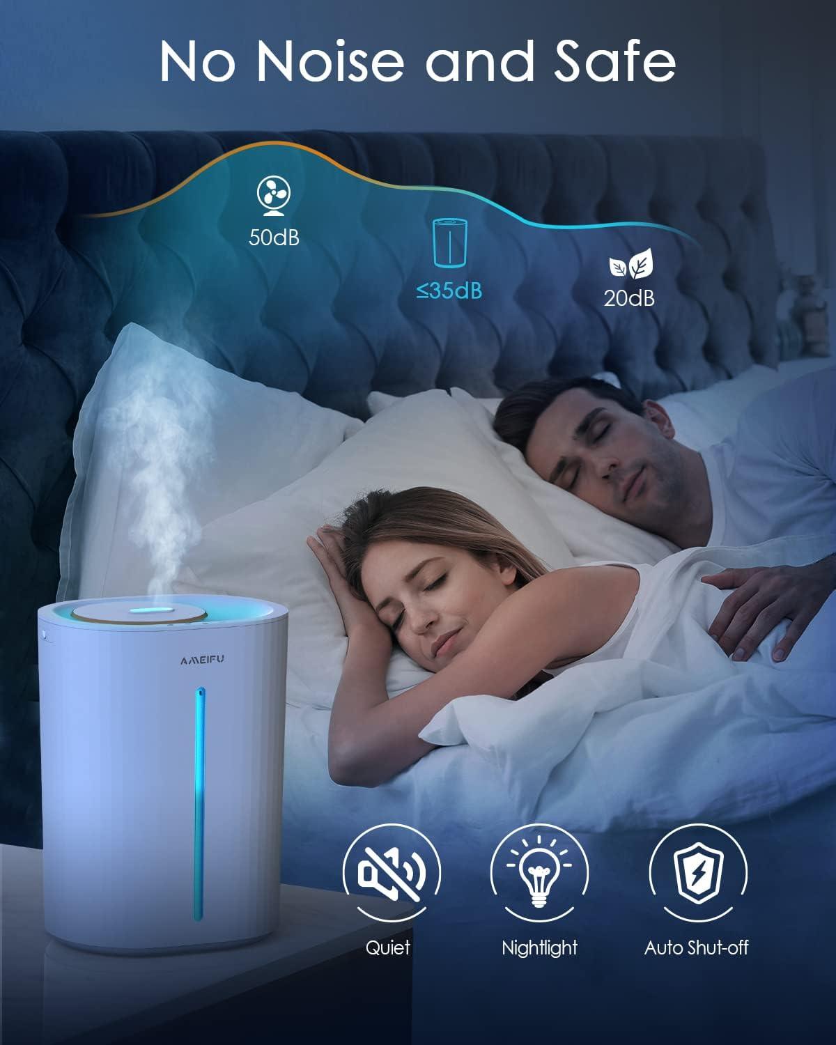 Humidificadores mejorados de 6.5L para habitaciones grandes, humidificadores