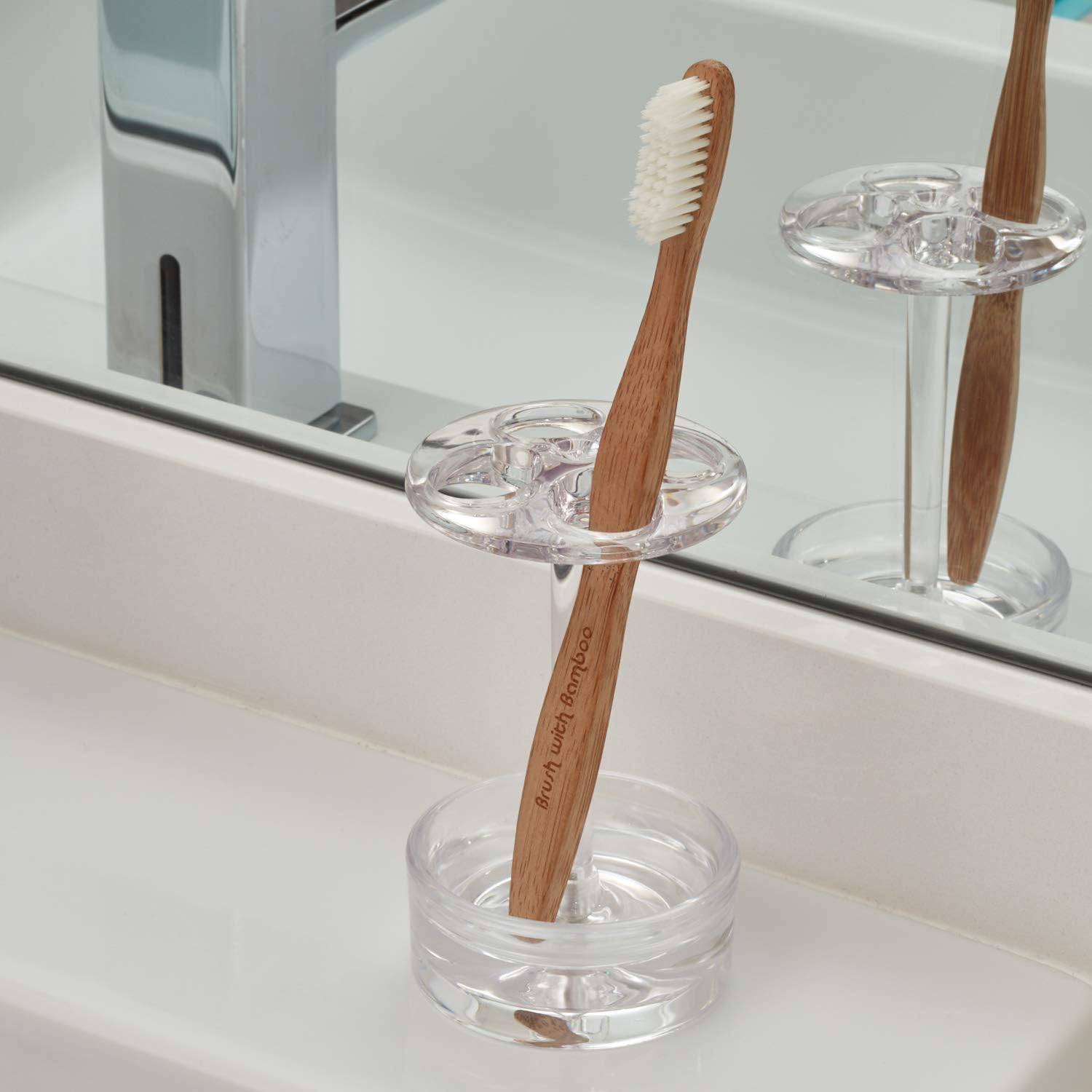 InterDesign Eva, soporte para cepillos de dientes para encimeras tocador de...
