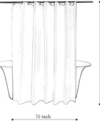 Tititex Juego de cortinas de ducha abstractas con diseño floral marrón botánico...