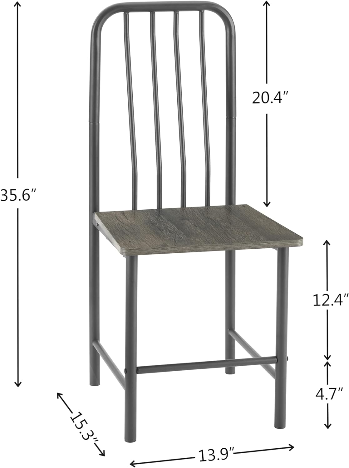 CIATRE SKY67289 Juego de mesa de comedor de 3 piezas, mesa de comedor cuadrada