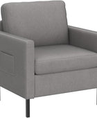 STHOUYN Cómoda silla decorativa pequeña de tela con brazo, para sala de estar,...