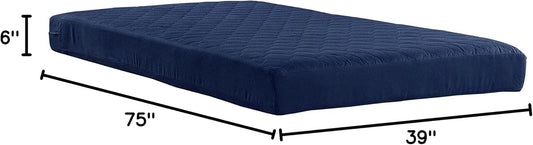 Dana 6 Inch Quilted Twin Mattress with Removable Cover and Thermobonded