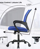 Silla de escritorio ergonómica, silla de oficina de malla para computadora con...