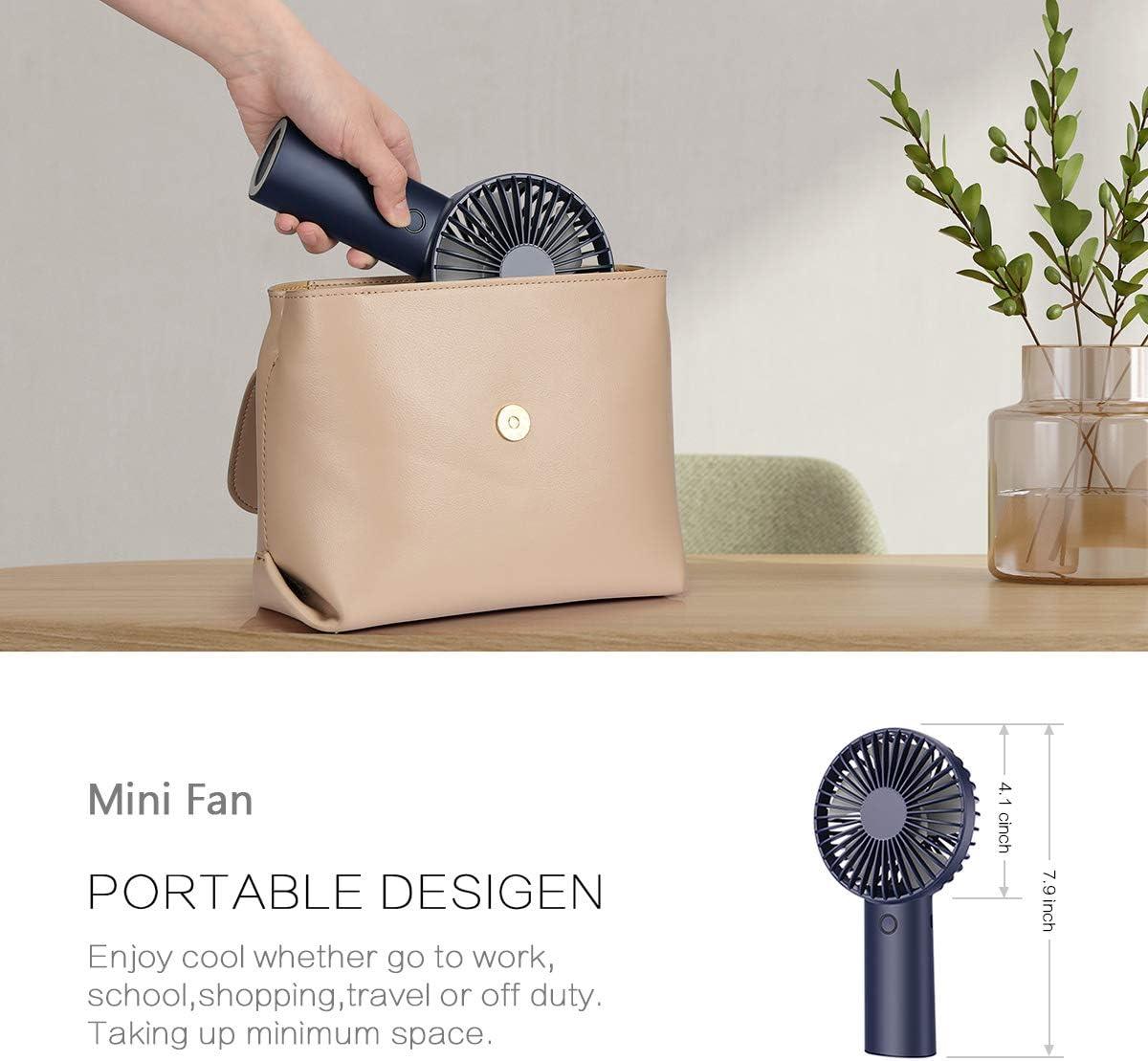 Mini ventilador de mano, ventilador de pestañas de maquillaje con batería