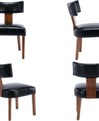 VESCASA Sillas de comedor tapizadas con patas de madera, sillas de comedor...