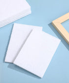 20 almohadillas blancas no tejidas para fregar, no rayones, multiusos, esponja
