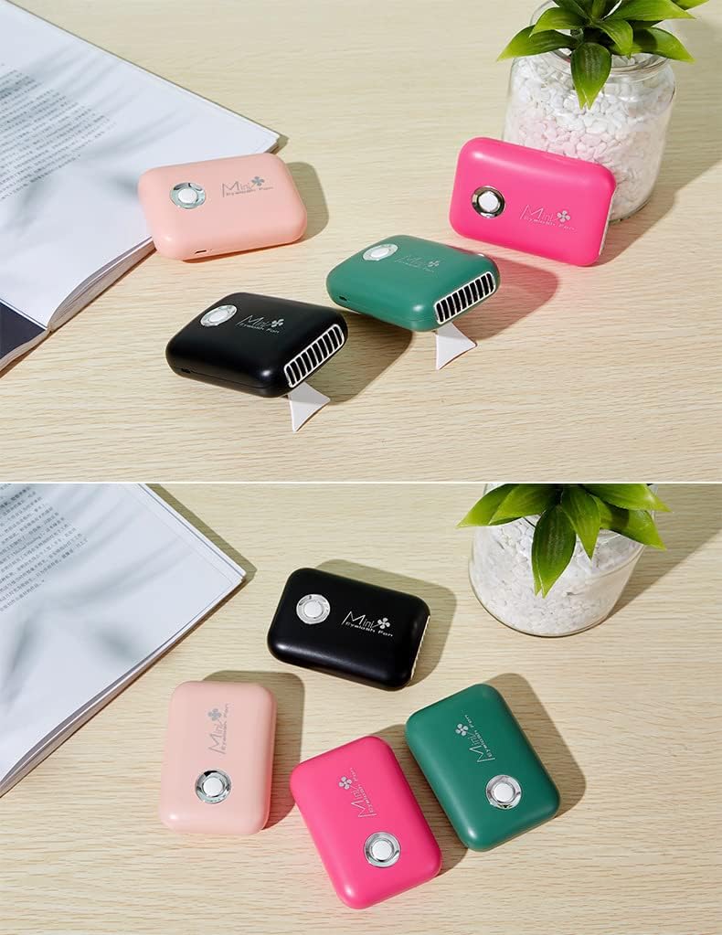 ThreeH Ventilador de pestañas mini USB recargable eléctrico sin aspas...